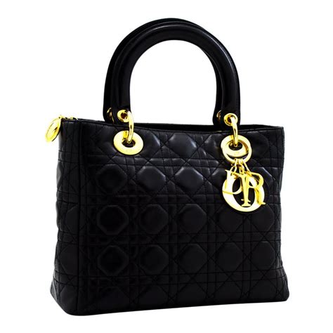 dior black bagcd|christian Dior Black handbag.